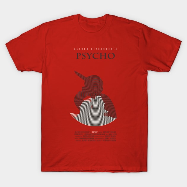 Alfred Hitchcock's Psycho T-Shirt by MonoMagic